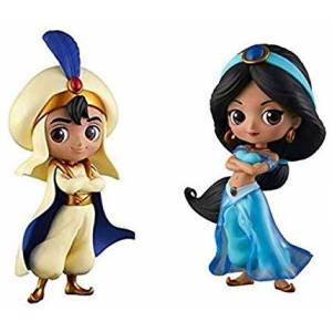 Q posket Disney Characters - Aladdin Prince & Jasmine Princess Style [Banpresto] [Used]