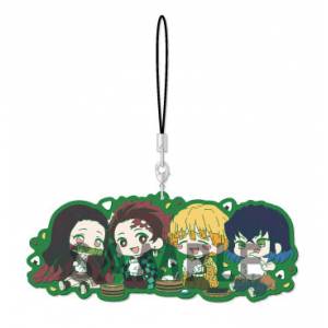 Kimetsu no Yaiba Wachatto! Rubber Strap A. Nezuko Kamado / Tanjirou Kamado / Zenitsu Agatsuma / Inosuke Hashibira [Goods]
