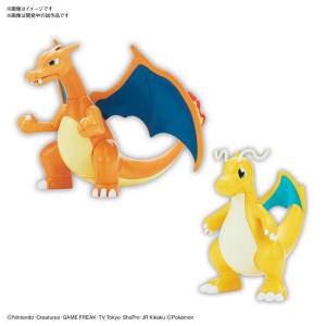 Pokemon Plamo Collection 43 Select Series Charizard (Battle Ver.) & Dragonite VS Set Plastic Model [Bandai]