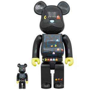 BE@RBRICK / Bearbrick PAC-MAN 100％ & 400％ 2PC Limited Set [Medicom Toy]
