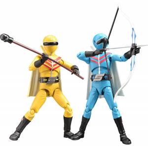 HAF (Hero Action Figure) Himitsu Sentai Goranger - Ao ranger & Ki ranger [Evolution Toy]