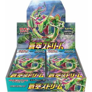 Pokemon Card Game Sword & Shield Booster Expansion Pack Blue Sky Stream Rayquaza VMAX 30Pack BOX [Trading Cards]