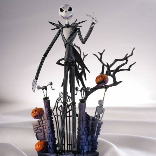 THE NIGHTMARE BEFORE CHRISTMAS PERSONAGGI JACK SKELETRON VINTAGE TOYS