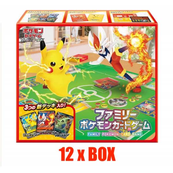 Pokemon Card Game Sword & Shield Family Pokemon Card Game 1 PACKAGE 12 BOX [Trading Cards