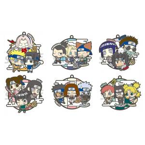 Rubber Mascot: NARUTO - Shippuden Three Man Cell Dattebayo! Hen - Rubber Strap REISSUE [Megahouse]