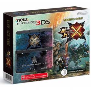 New Nintendo 3DS - Black - Monster Hunter X Cover Plate Pack [Occasion BE]