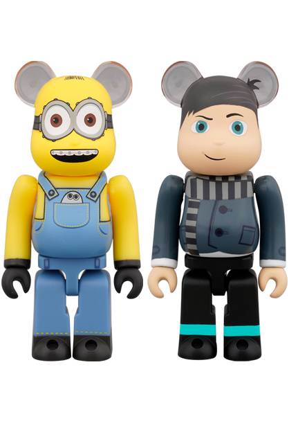 BE@RBRICK / BEARBRICK: OTTO & YOUNG GRU 100％ - 2Pack BOX [Medicom Toy]