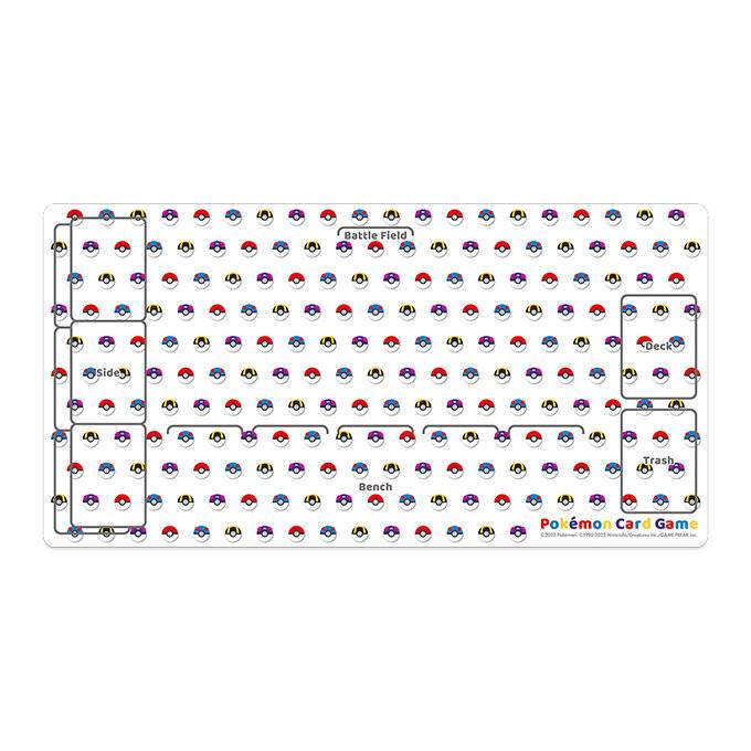 Pokemon Card Game: Rubber Play Mat Poke Ball Design [ACCESSORY]