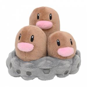 Pokemon Plush: Dugtrio - Pokemon Fit - Limited Edition [The Pokémon Company]