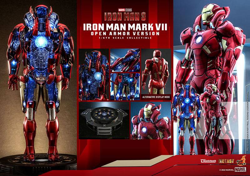 TV Masterpiece DIECAST: "Iron Man 3" 1/6 - Diorama Iron Man Mark. 7(Open Armor Edition) [H...
