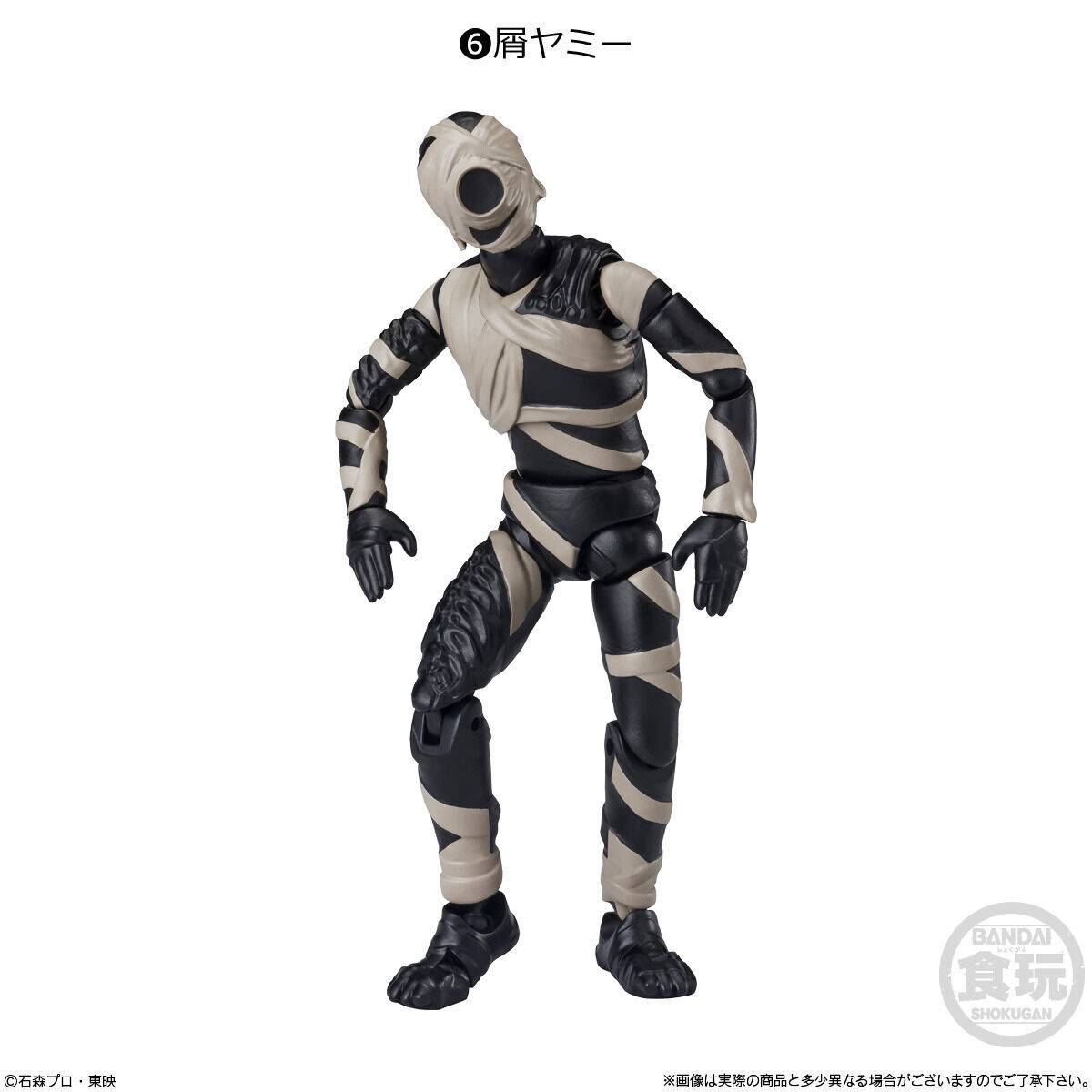 Bandai Shokugan Shodo Kamen Rider VS6 Action Figure Set - Pack Of 10, 4.5" Scale, Includes Super-1 & W