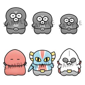 Chokorin Mascot: Lunch Shocker-san (6 Figures/Box) [Megahouse]