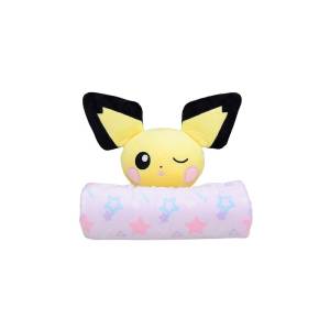 PELUCHE POKÉMON: Everyday Happiness - Mini Plush Blanket - Pichu (Limited Edition) [The Pokémon Company]