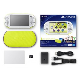    PSVita Slim Value Pack - Lime Green & White (PCH-2000 ZA13) [neuve]