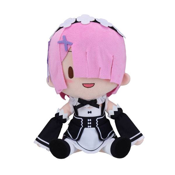 RE:ZERO Starting Life in Another World: Fuwa Puchi Plush Toy (L Size)  Ram [SEGA Fave]