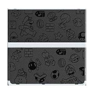 Nintendo New 3DS - Cover Plates No.005 - Mario Monogram Grey [Occasion / Loose]