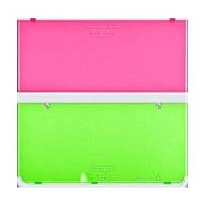 Nintendo New 3DS - Cover Plates No.022 - Skeleton Pink Green [Used / Loose]