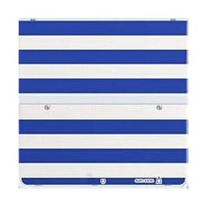 Nintendo New 3DS - Cover Plates No.042 - Border Blue White [Occasion / Loose]