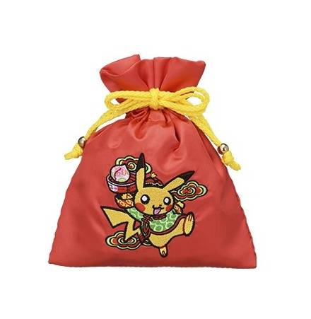 Pokemon: Pikachu Hanten - Satin Drawstring Bag - Pikachu (Limited Edition) [The Pokémon Company]