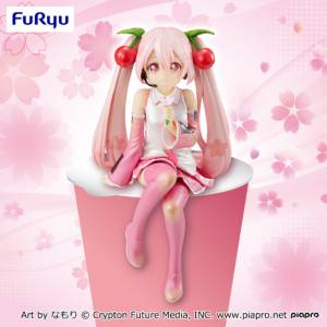 Noodle Stopper Figure: Sakura Miku - 2022 Pearl Ver.  (Prize Figure) [FuRyu]