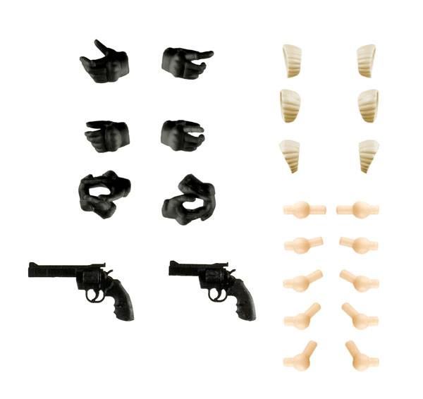 Little Armory (LAOP13): Sousai Shoujo Teien - Tactical Glove 2 Revolver Set (Black Ver.) - Plastic Model Kit 1/12 [Tomytec]