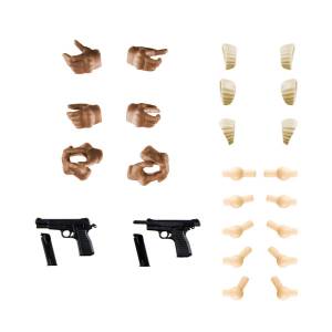 Little Armory (LAOP14): Sousai Shoujo Teien - Tactical Glove 2 Handgun Set (Tan Ver.) - Plastic Model Kit 1/12 [Tomytec]