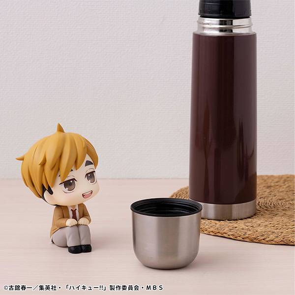 Zhongkaihua Haikyuu Figura 2 Pz Set Miya Atsumu Look Up Figure Miya Osamu Seduto Anime Figurine Mini Statua PVC Modello Ornamenti