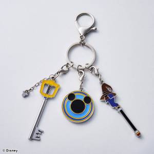 KINGDOM HEARTS: Metal Keychain Kingdom Key / Mage's Staff / Knight's Shield [Square Enix]