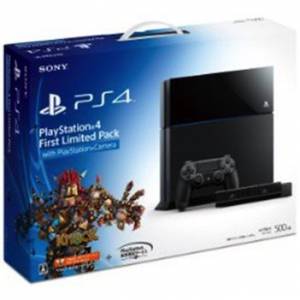 PlayStation 4 HDD 500GB Jet Black First Limited Pack avec Playstation Camera + Knack [PS4 - Occasion]
