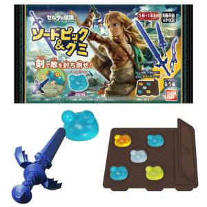 Shokugan: The Legend of Zelda - Tears of the Kingdom - Sword Picks & Gummies 14pack box (Candy Toys) [Bandai]
