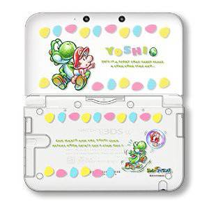 Nintendo 3DS LL - Body Cover Collection - Yoshi New Island - Type A [Used / Loose]
