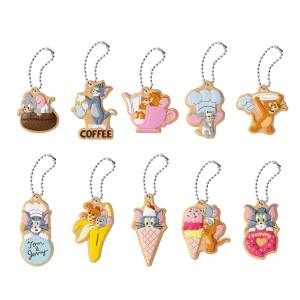 Shokugan: Tom and Jerry- Tom and Jerry Cookie Charmcot - 14 Pcs/Box (Candy Toy) [Bandai]