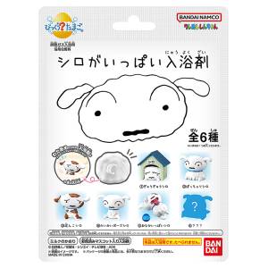 Bikkura Tamago: Crayon Shin-chan - Lots of Shiro - Bath Balls (15 pack box) [Bandai]