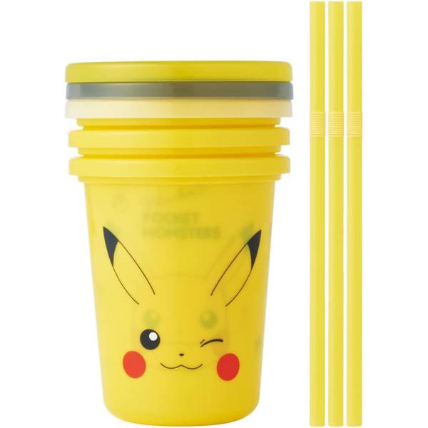 Skater Animal Crossing Tumbler with Straw 320ml 3 Pieces