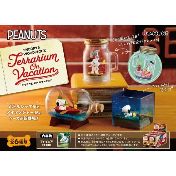 Peanuts: Snoopy & Woodstock Terrarium On Vacation - 6pack box (Reissue ...