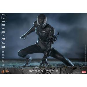 Movie Masterpiece: Spider-Man 3: 1/6 Spider-Man (Black Suit) Fully Posable Figure (Limited Edition) [Hot Toys]