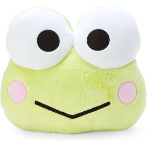 Sanrio Plush: Our Goods - Face-shaped Cushion - Kerokerokeroppi (Limited Edition) [Sanrio]