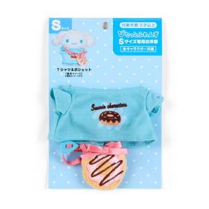 Sanrio Stuffed Doll: Pittato Friends - Donut & T-shirt Set  - S [Sanrio]