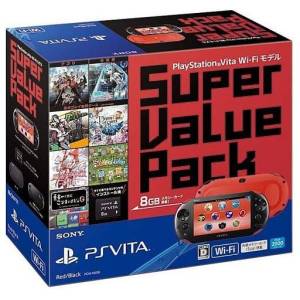 PlayStation Vita Slim - Red & Black - Super Value Pack - Wi-Fi (PCHJ-10018) [Occasion BE]