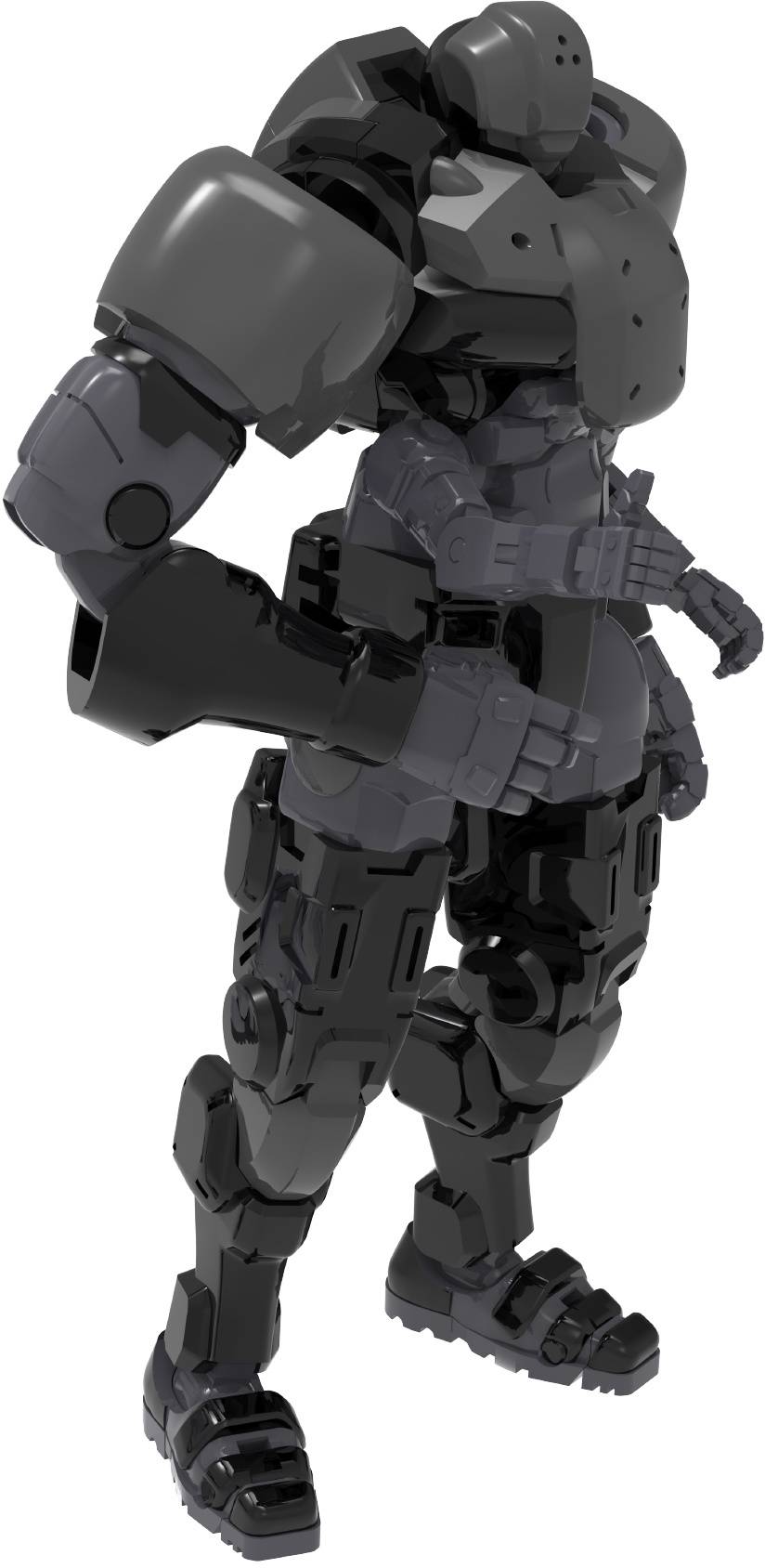 Remnant Dome Series (WWS-0-01/02): Match Soldier / Peacekeeping Armor (Black) 1/30 Plastic Model Kit [Warriors Workshop]