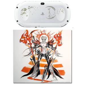 PlayStation Vita Slim - SaGa Scarlet Grace Special Pack - Glacier White Disturbance Setsugetsuka - Wi-Fi [Used Good Condition]