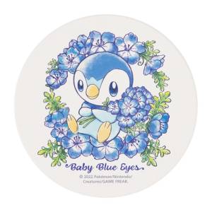 Pokemon: Water absorption Coaster - Baby Blue Eyes - Piplup [The Pokémon Company]
