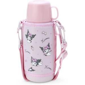 Sanrio: 2-Way Stainless Steel Bottle with Pouch - Kuromi - 620ml [Sanrio] 