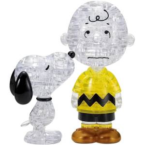 Peanuts: Crystal 3D Puzzle - Snoopy & Charlie Brown (77 Pieces) [Beverly]