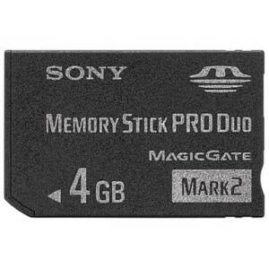 Memory Stick Pro Duo Mark2 4GB Officiel Sony [Occasion / Loose]