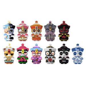 Collection Figures: Imperial! Kyonshi-chans! (10Pcs/Box) [Plum]