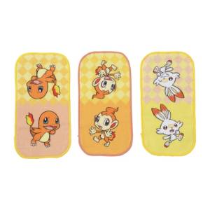 Pokemon: Pocket Towel - Charmander & Chimchar & Scorbunny (Set of 3) [The Pokémon Company]