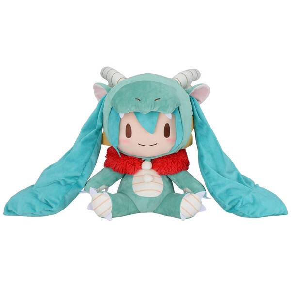 Vocaloid Hatsune Miku Tatsu 2024 Fuwapuchi Plush Toy LL SEGA   Vocaloid Hatsune Miku Tatsu 2024 Fuwapuchi Plush Toy Ll Sega  