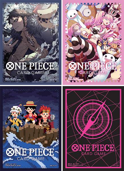 ONE PIECE CARD GAME: Official Card Sleeve 6 - 4 Types Set [Bandai]