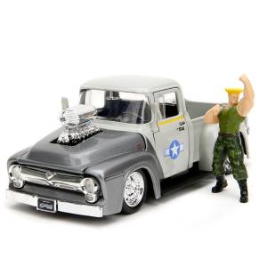 Street Fighter: Guile + 1956 Ford F-100 Pickup - Diecast Figure 1/24 [Jada Toys]
